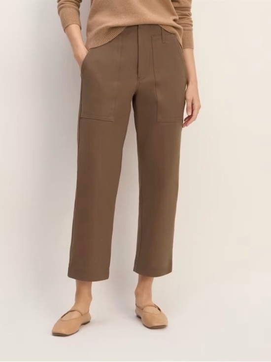 Pants - Everlane Cocoa Brown Bi-Stretch Utility Pant Size 00 NWT Fall Casual